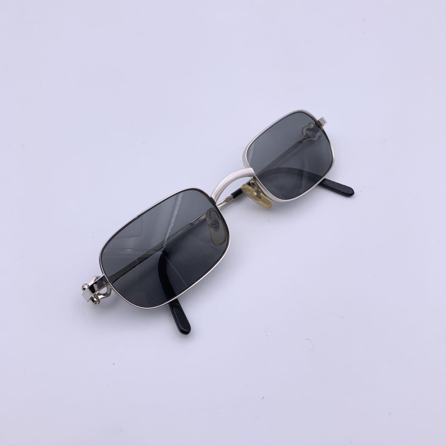 Cartier Vintage Silver Metal Dreamer Sunglasses 50/23 140mm 3