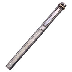 Cartier Vintage Silber Metall Vendome Trinity Kugelschreiber