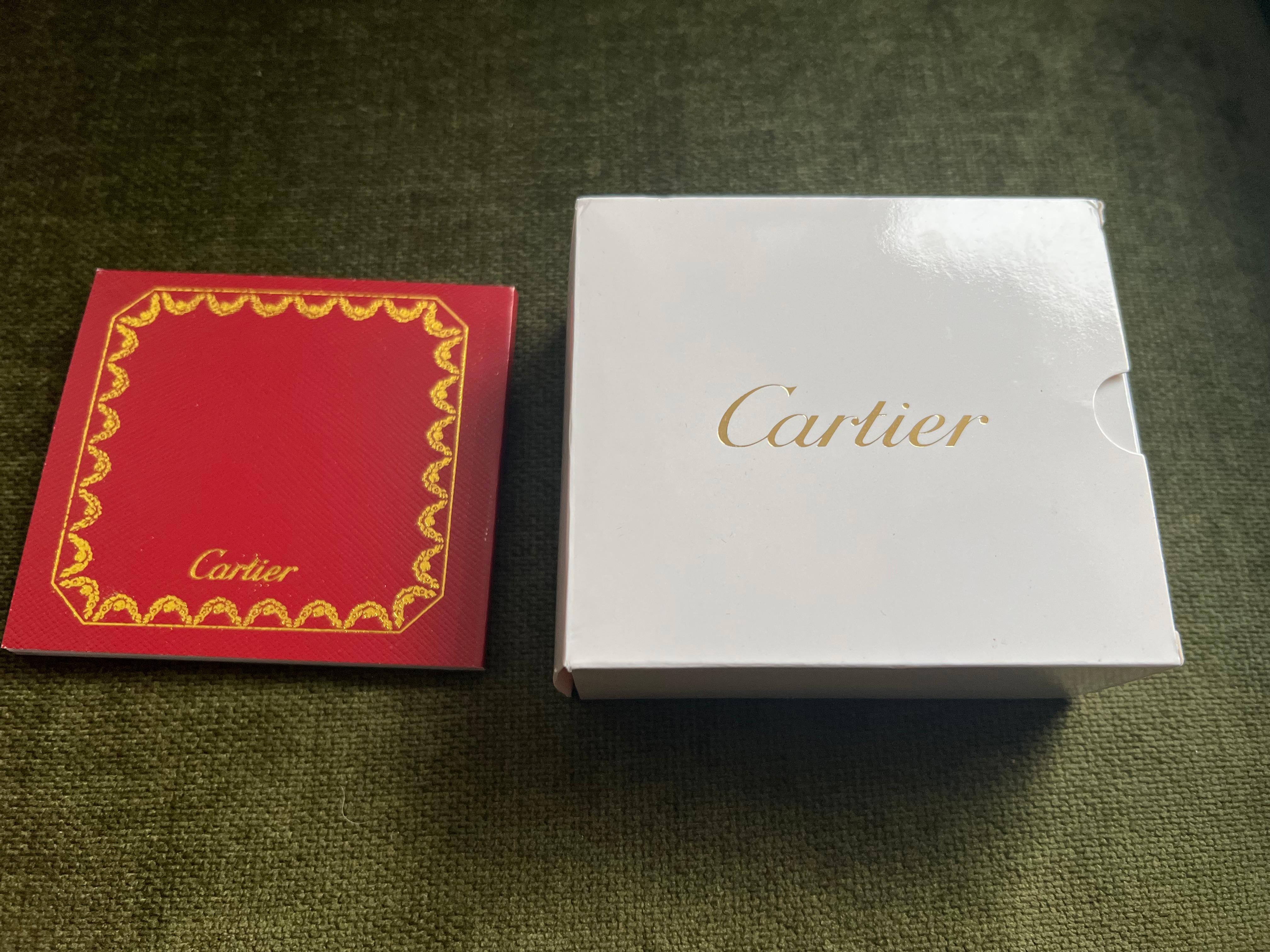 Cartier Vintage Silver Plated Logo “Cartier” Lighter In Original Case Circe 1990 5