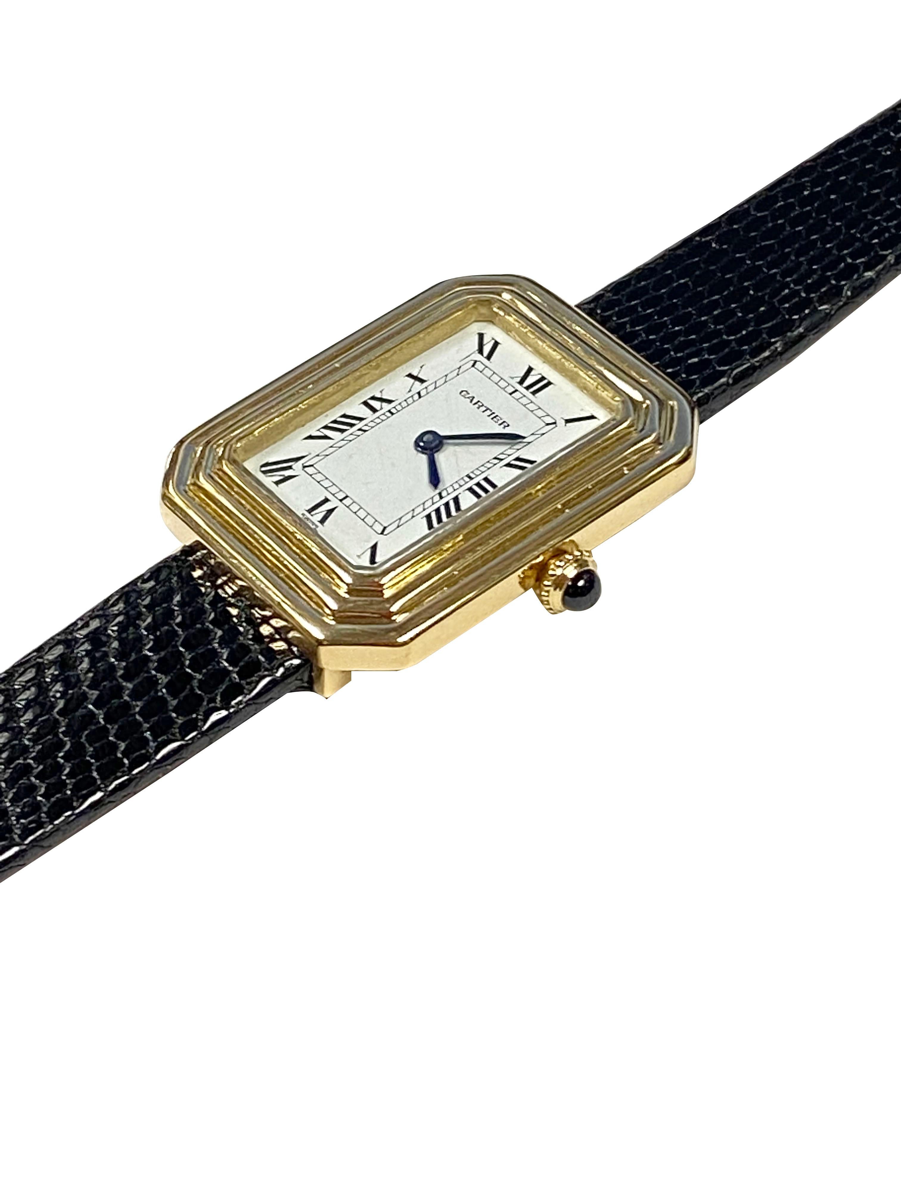 cartier tank stepped case