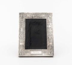 Cartier Vintage Sterling Silver Baby Announcement Picture Frame