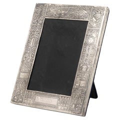Cartier Vintage Sterling Silver Baby Announcement Picture Frame
