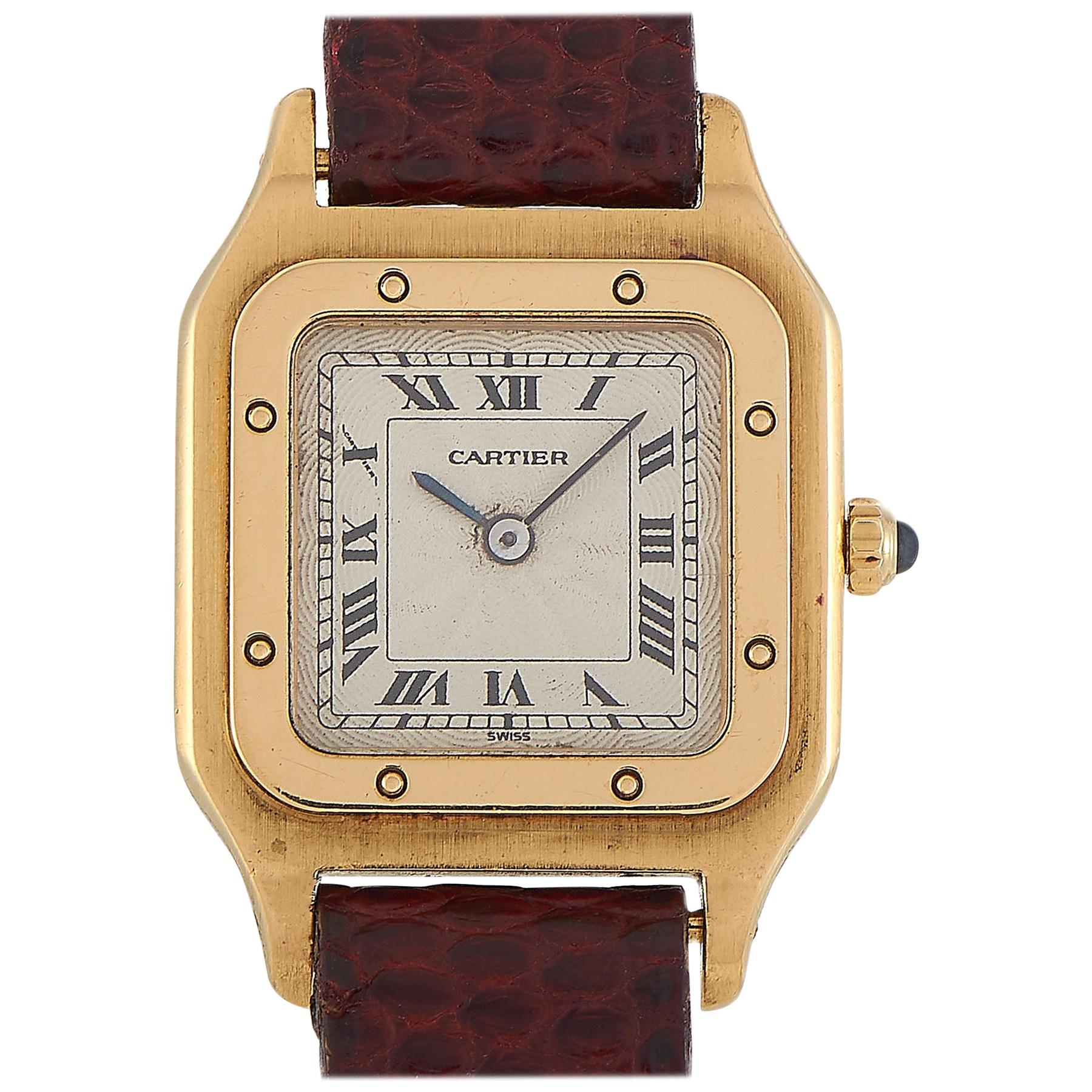 Cartier Vintage Tank 18 Karat Yellow Gold Watch
