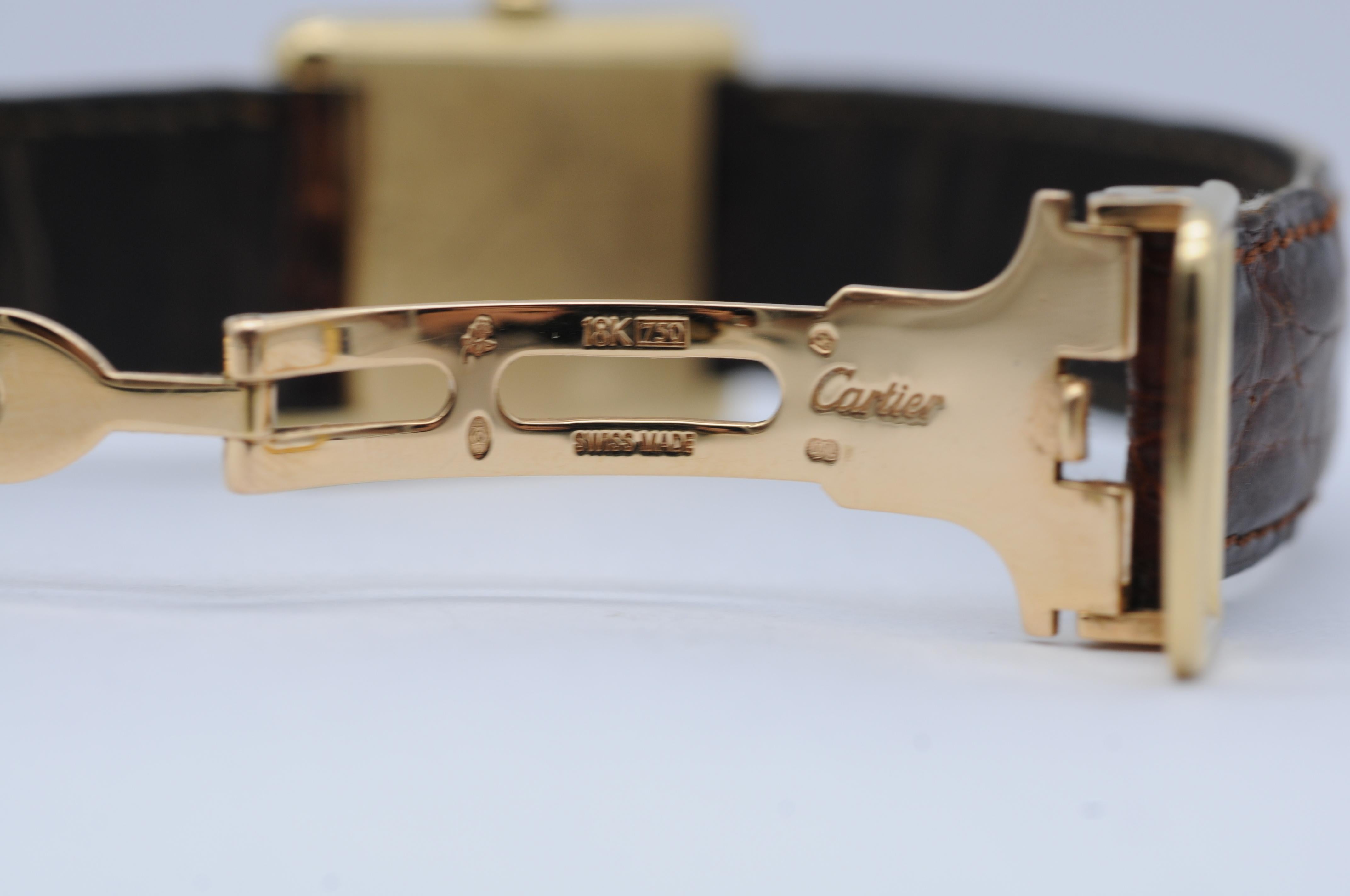 Cartier vintage Tank Louis Ref. 78086 - Oro 18 carati, carica manuale 5