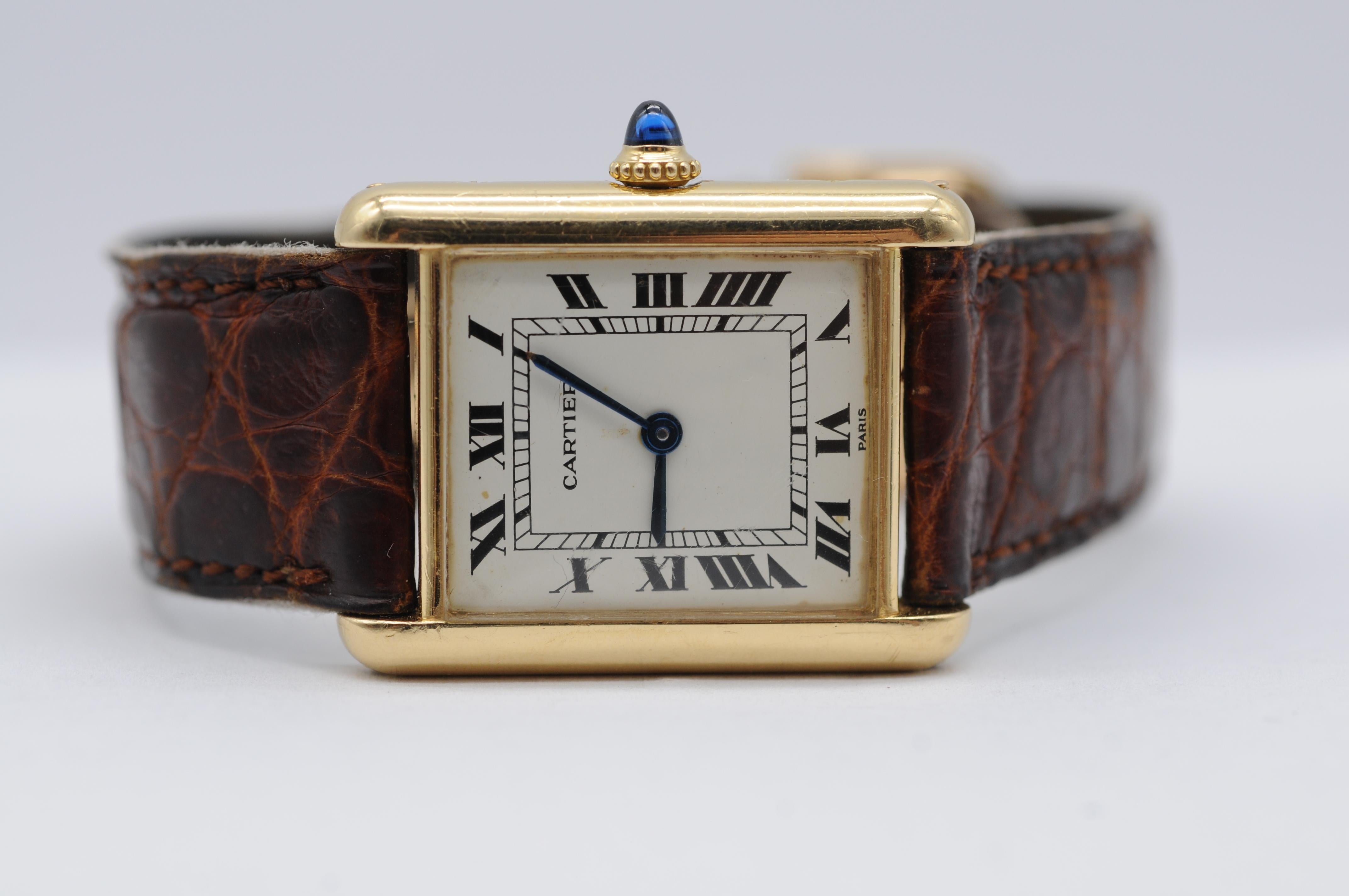 Cartier vintage Tank Louis Ref. 78086 - Oro 18 carati, carica manuale 1