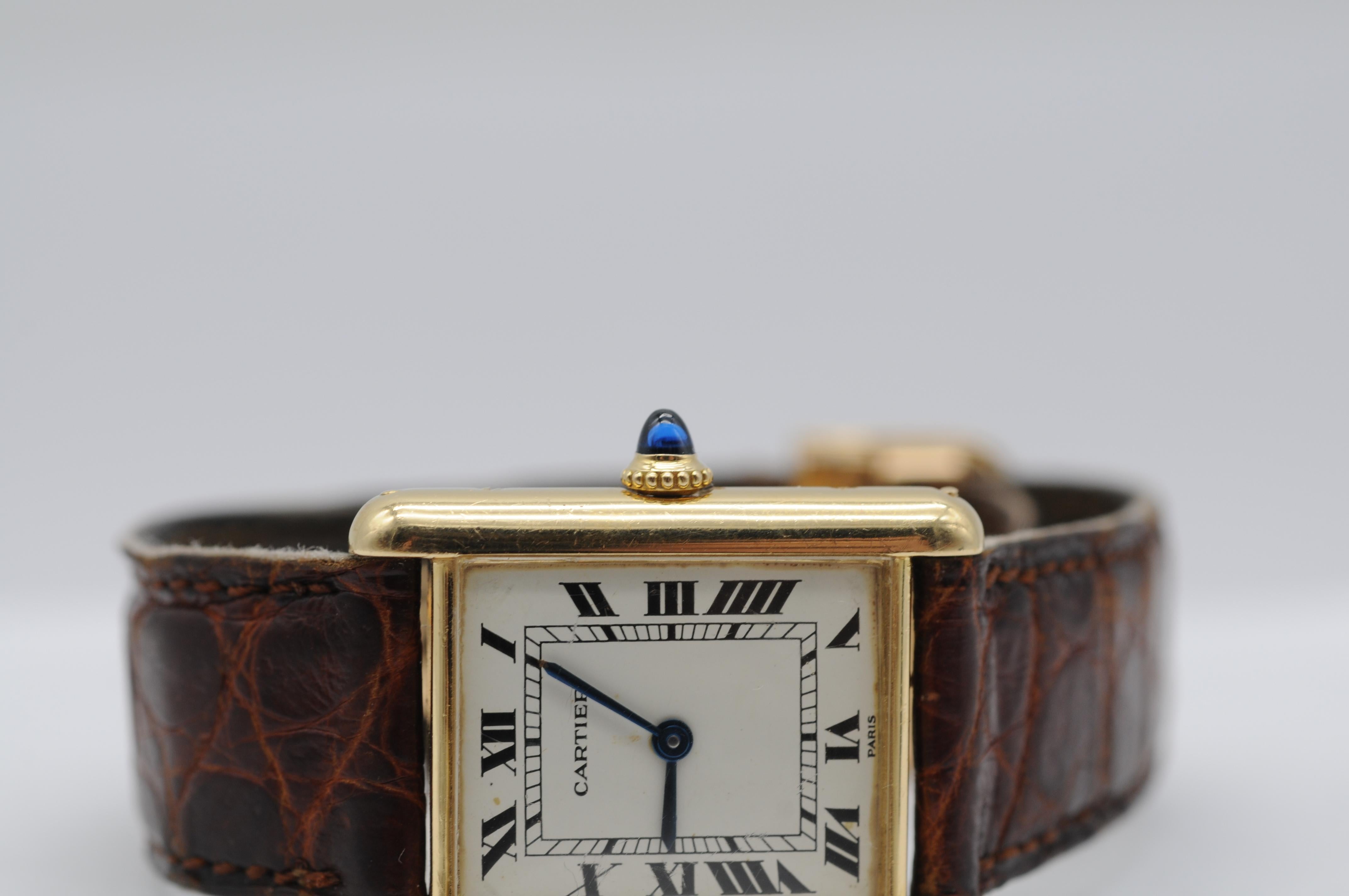 Cartier vintage Tank Louis Ref. 78086 - Oro 18 carati, carica manuale 2