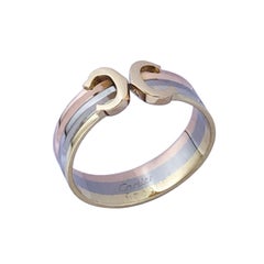 Cartier Vintage Tri Color "C" De Cartier Ring