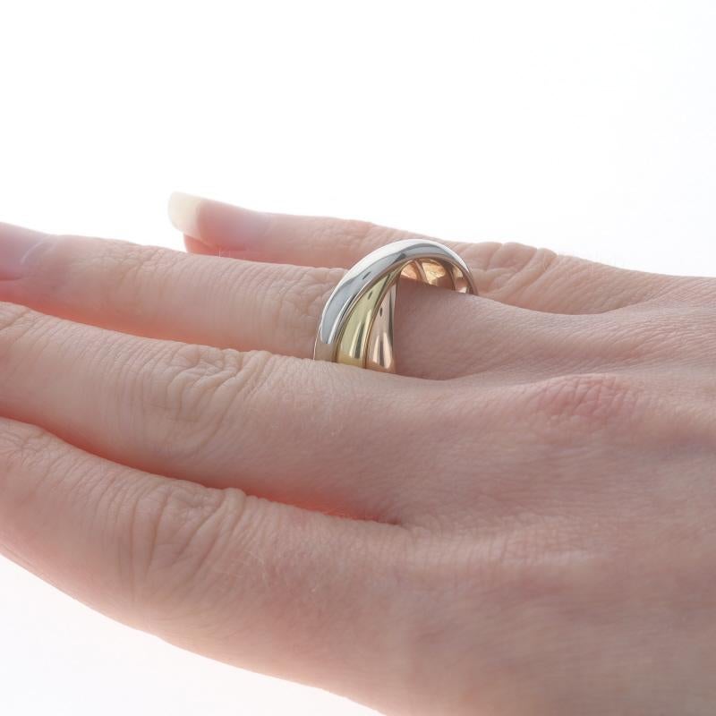 Cartier Vintage Trinity Band - Gelbgold 18k Rolling Ring Gr. 58 (US 8 1/4) 1