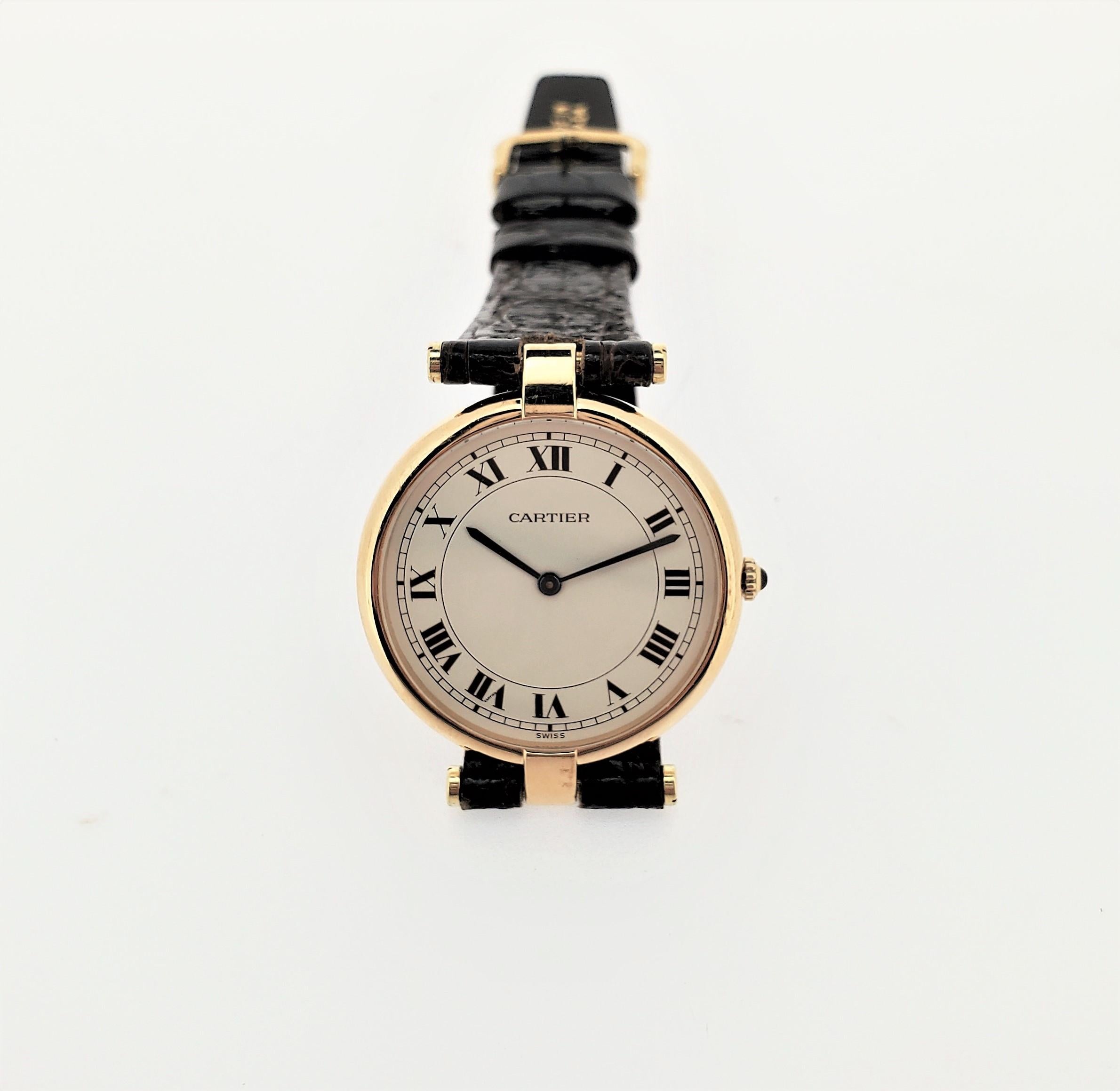 vintage cartier quartz watch