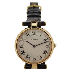 Cartier Vintage Vendome Large Size with Roman Numerals Quartz, Circa 1980-1985