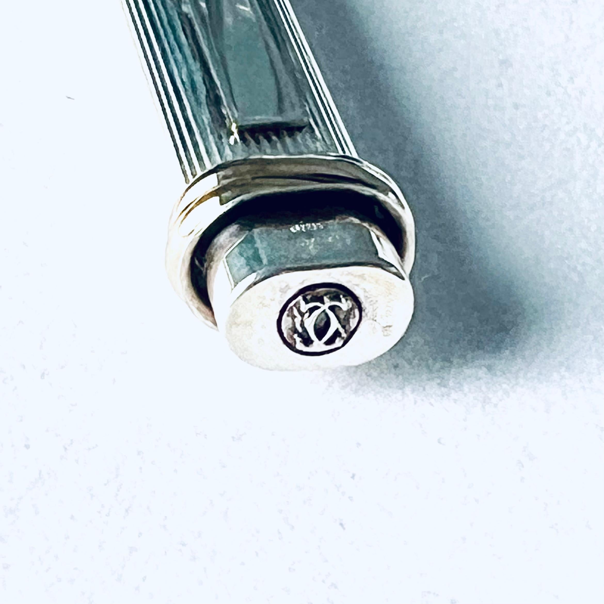 penna in argento cartier