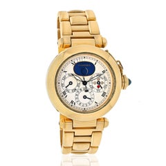 Cartier Vintage Pasha 18K Yellow Gold 38mm Perpetual Calendar Automatic Watch