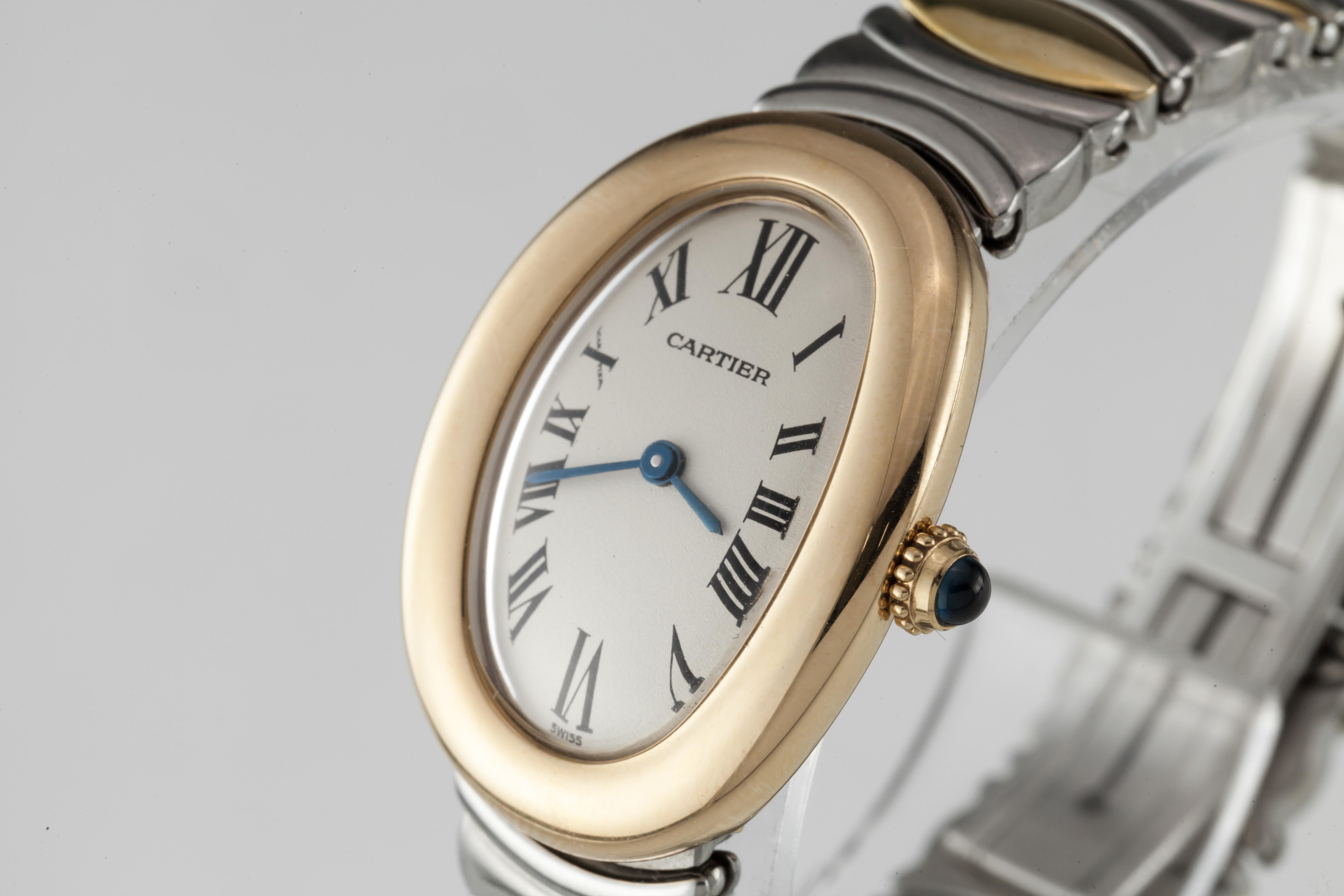 Cartier Vintage Women's Two-Tone Quartz Baignoire Watch 1