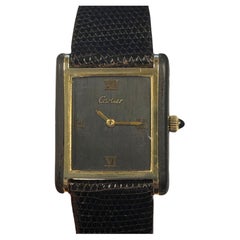 Cartier Vintage Wood case and Dial Mechanical Wrist Watch