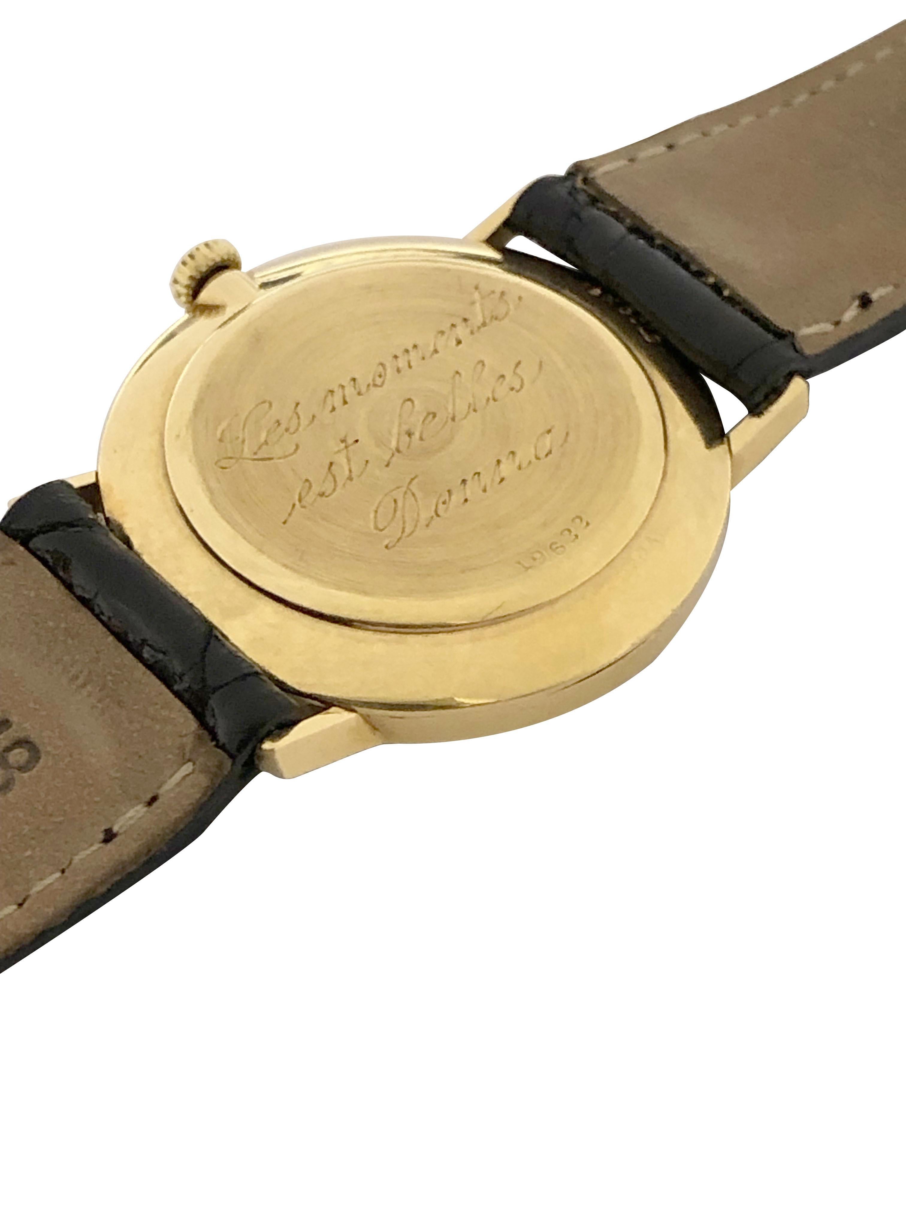Cartier Montre-bracelet mécanique vintage en or jaune Unisexe en vente