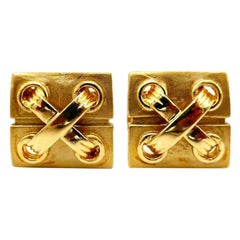 Cartier Vintage Yellow Gold Nautical Cufflinks