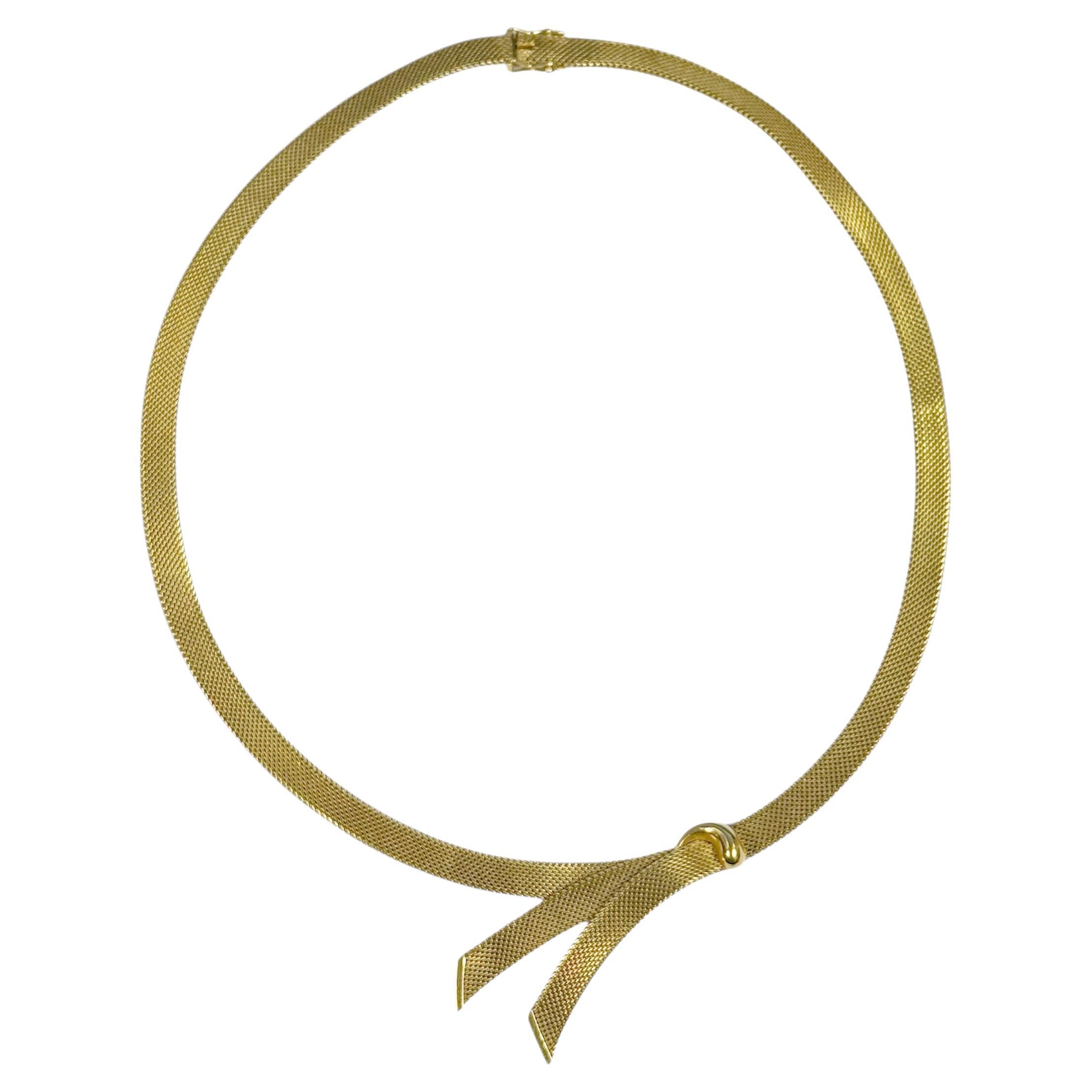 Collar Cinta Oro Amarillo Vintage Cartier en venta