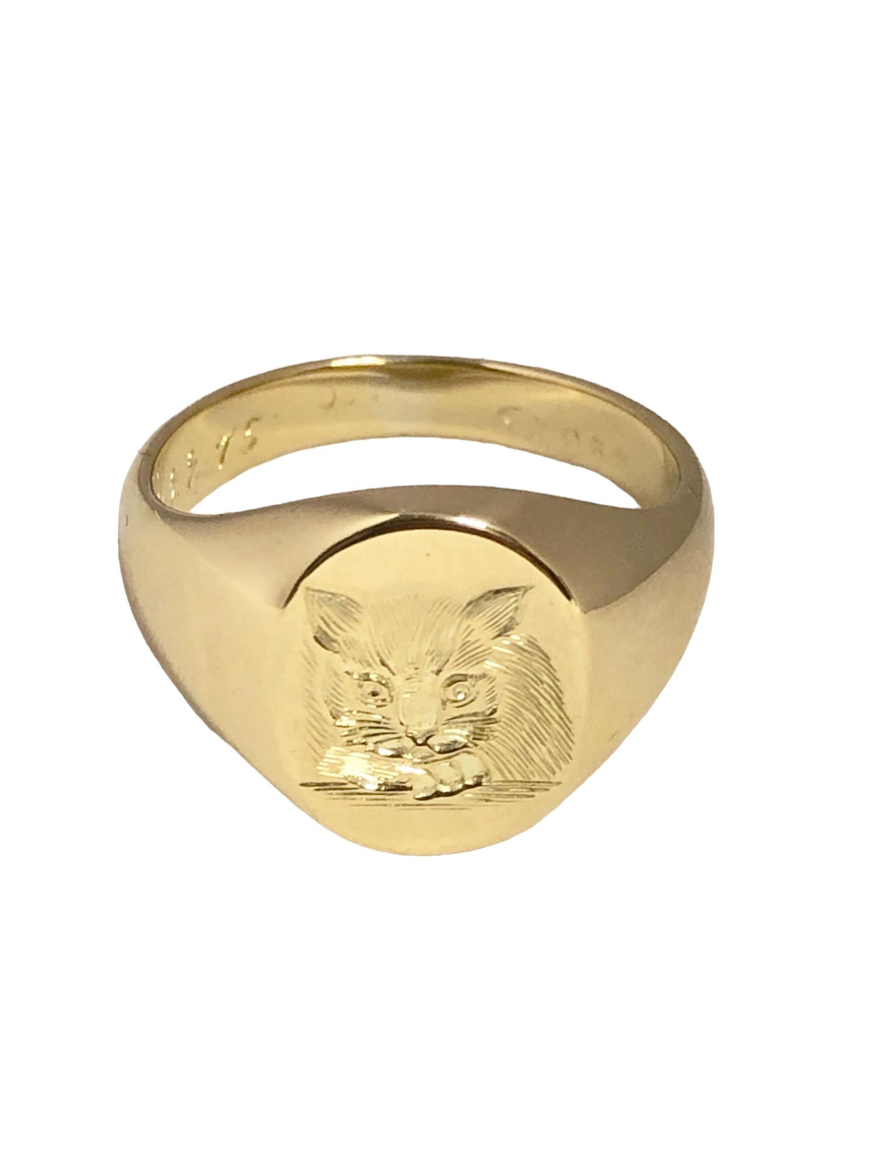 cartier signet ring