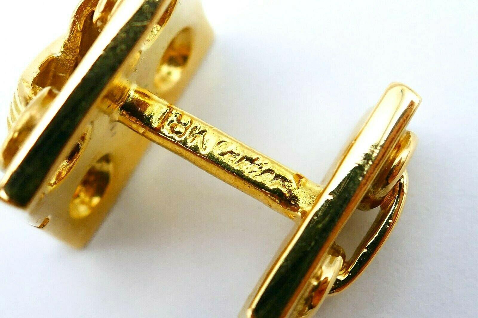 Cartier Vintage Yellow Gold Nautical Cufflinks In Excellent Condition In Beverly Hills, CA