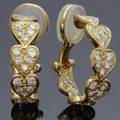Cartier Virgo Diamond Rose Gold Heart Wrap Earrings