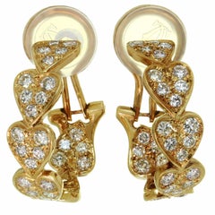 Cartier Virgo Diamond Rose Gold Heart Wrap Earrings