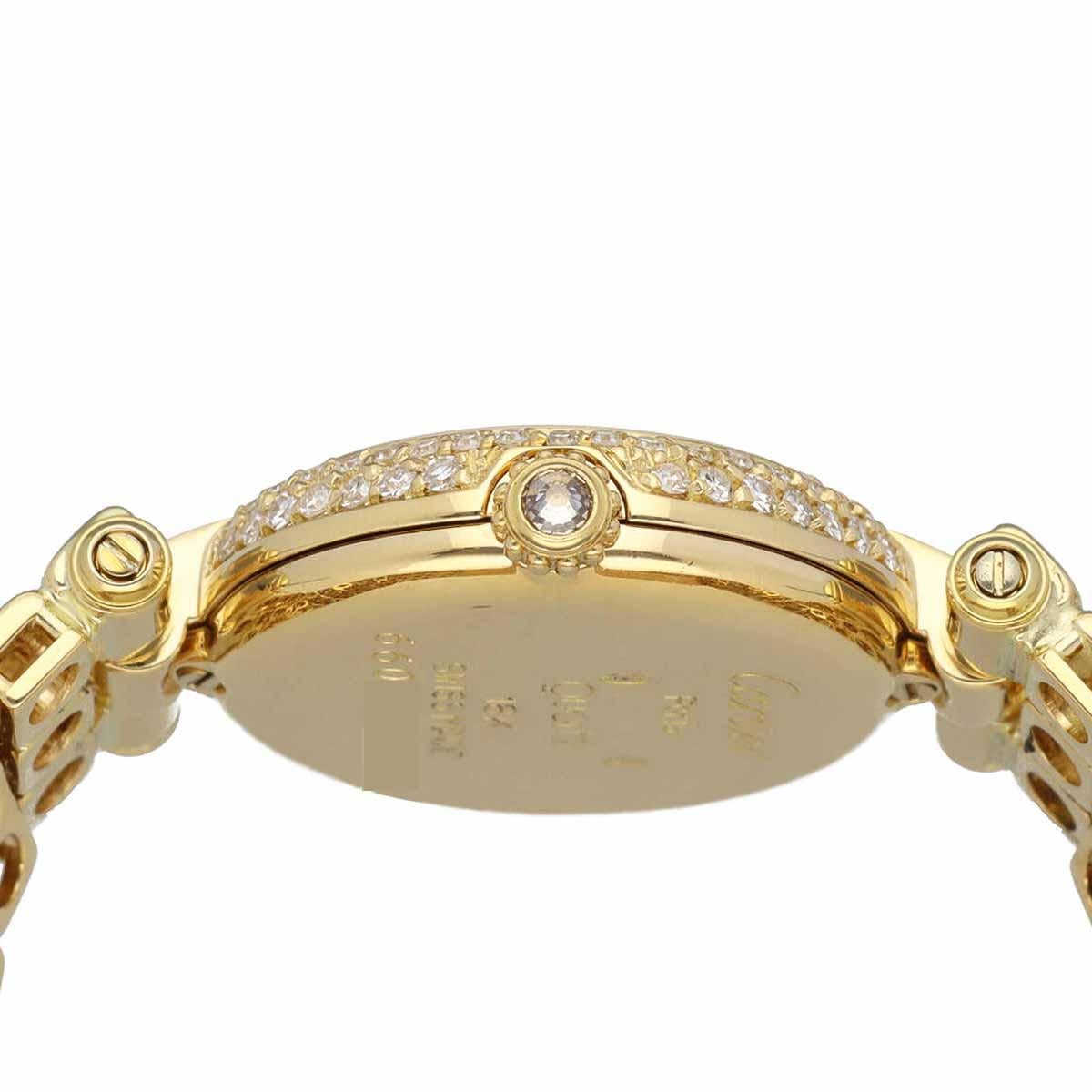 Cartier VLC Vendome Diamond Watch SM 18 K Yellow Gold In Good Condition In Tokyo, JP