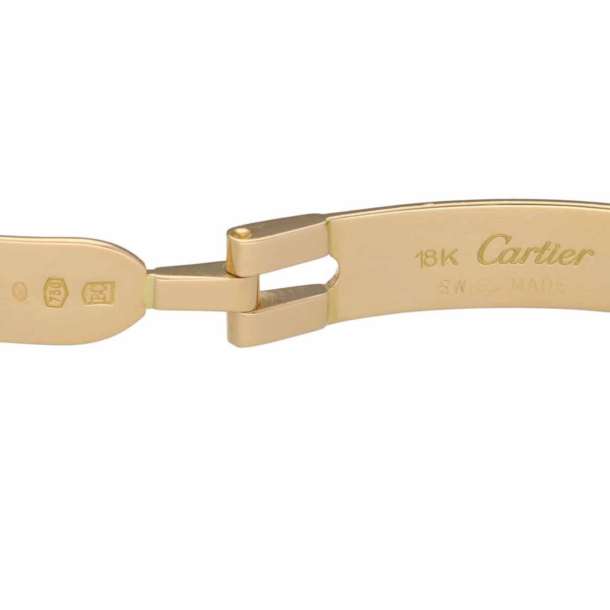 Women's or Men's Cartier VLC Vendome Diamond Watch SM 18 K Yellow Gold