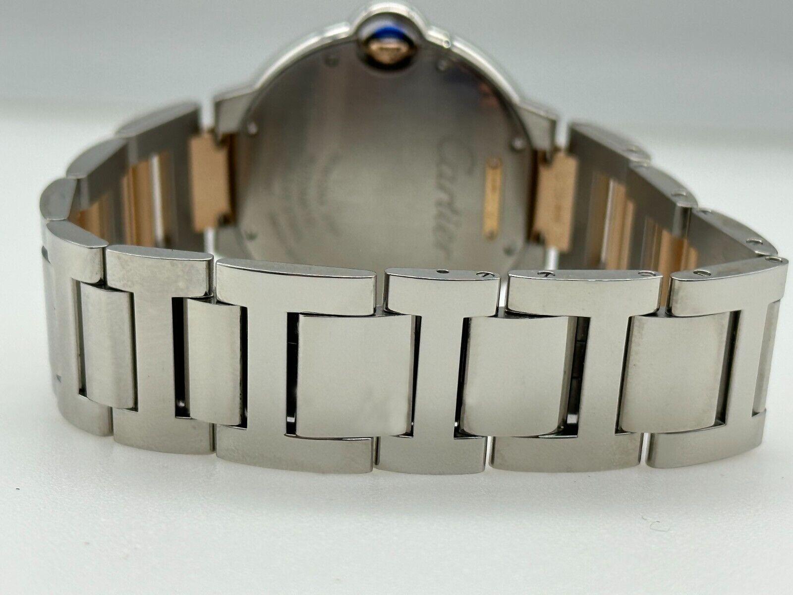 Cartier W2BB0003 3754 Ballon Bleu 18K Rose Gold Stainless Steel 36mm Box Paper 1