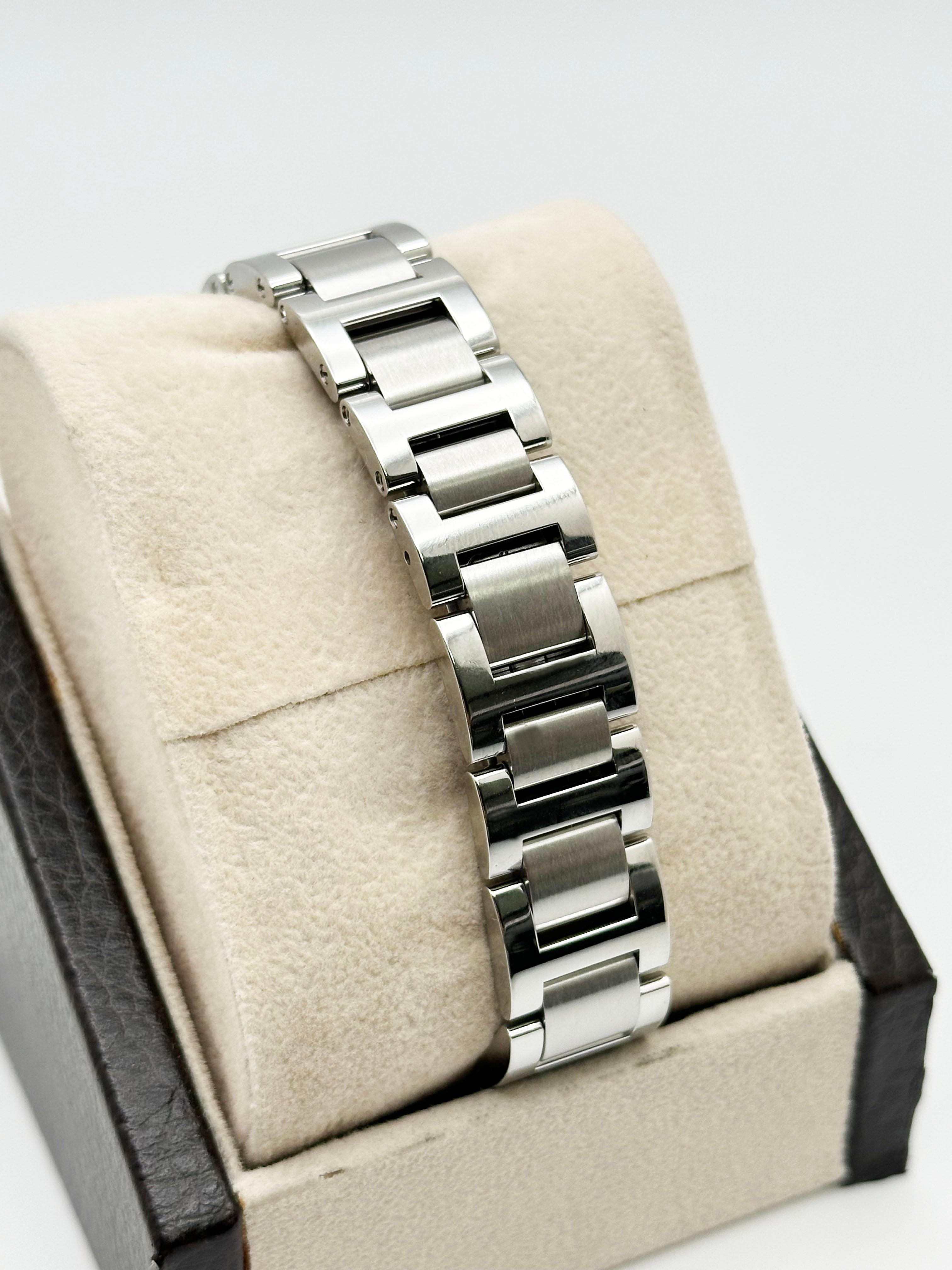 Cartier W4BB0015 3009 Damen 28mm Ballon Bleu Diamant Lünette Edelstahl Schachtel Papier 4