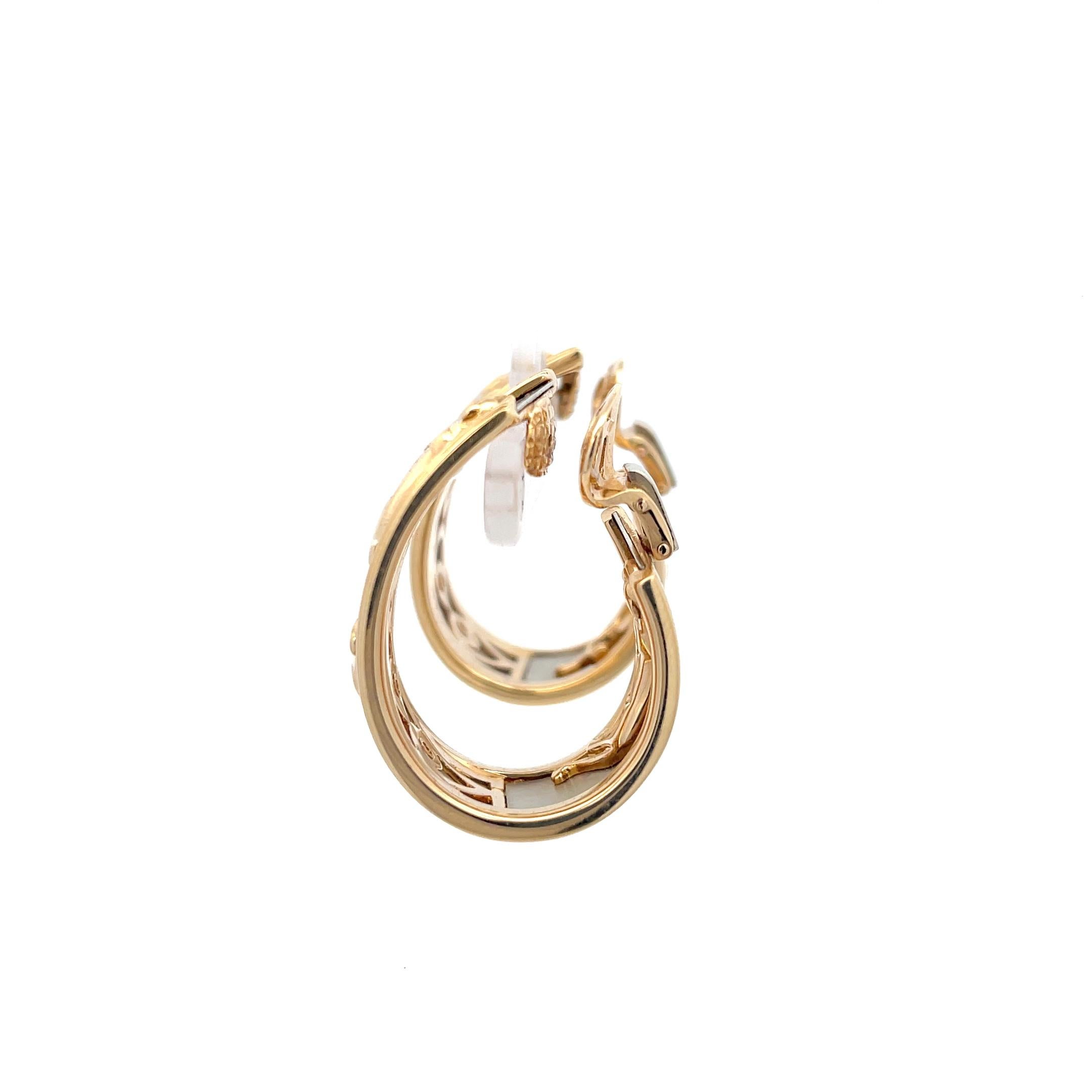 Women's Cartier Walking Panther Earrings 18K Gold