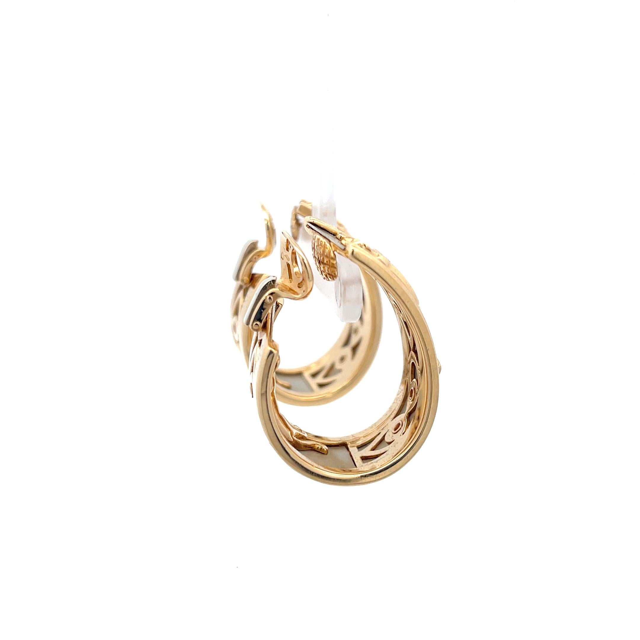 Cartier Walking Panther Earrings 18K Gold 2