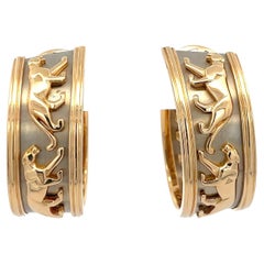 Cartier Walking Panther Earrings 18K Gold