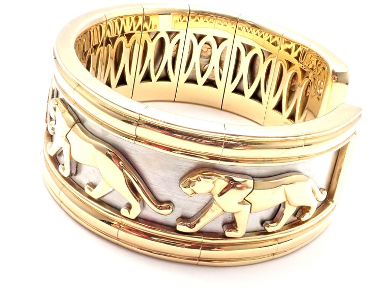 Gold 'Walking Panthère' Bracelet, Cartier Beekman New York - Fine