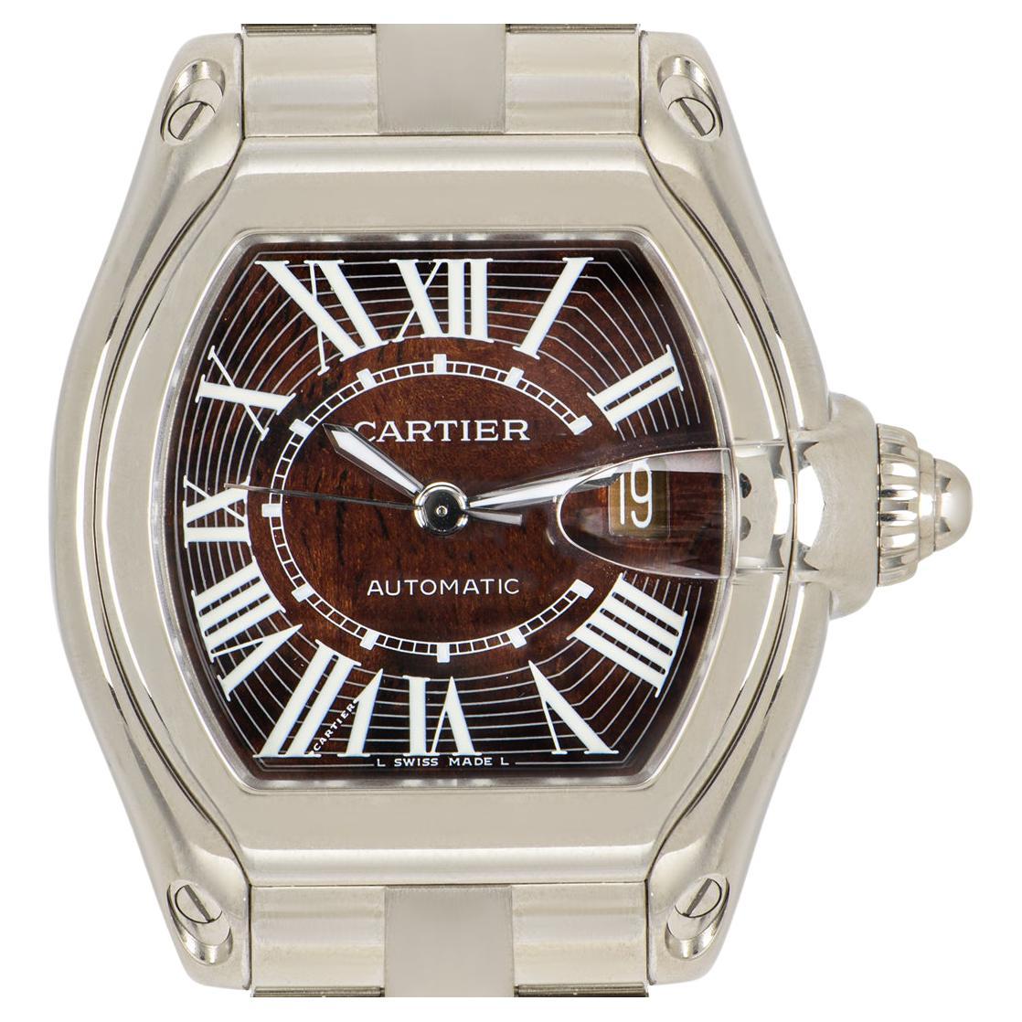 Cartier Walnut Roadster XL Wood Dial Limited Edition W6206000