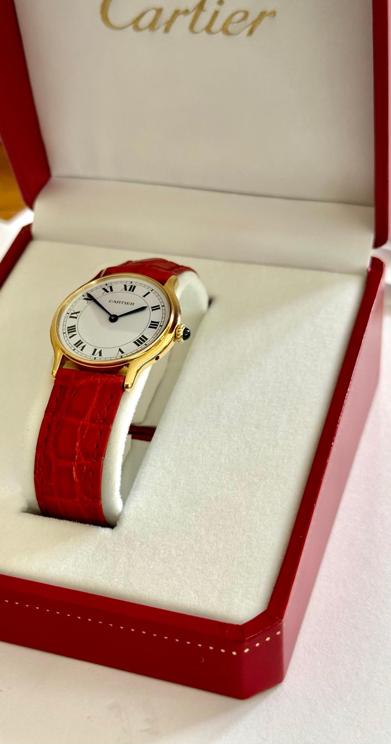 Cartier Watch, Model, Ronde, Large Model, Paris Dial circa 1980, Handwinding 3