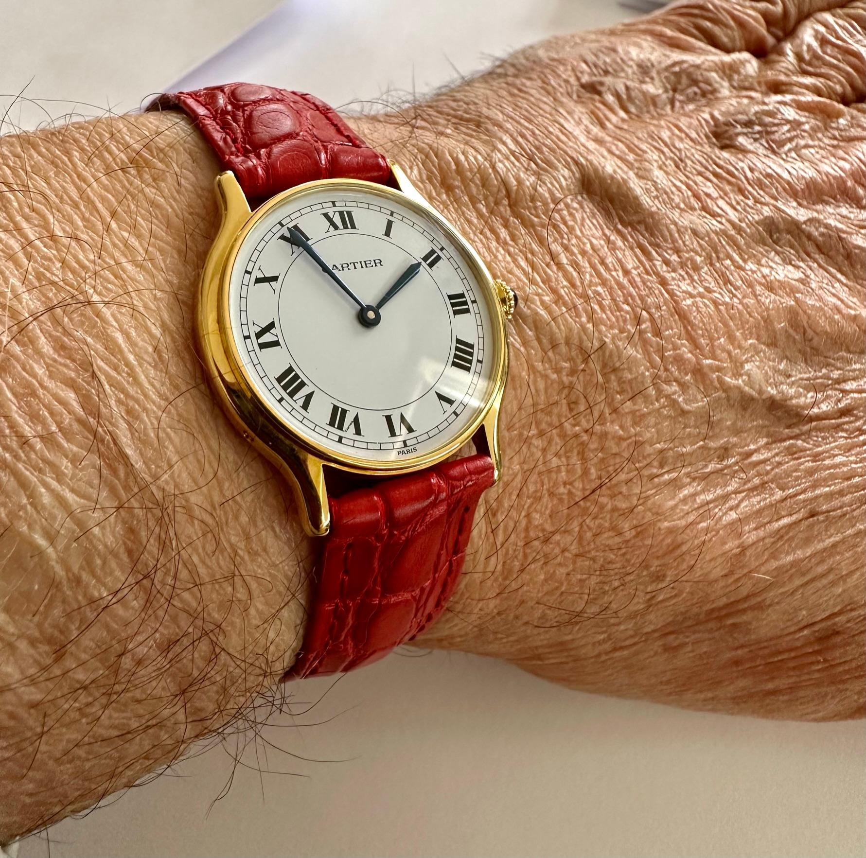 Cartier Watch, Model, Ronde, Large Model, Paris Dial circa 1980, Handwinding 4