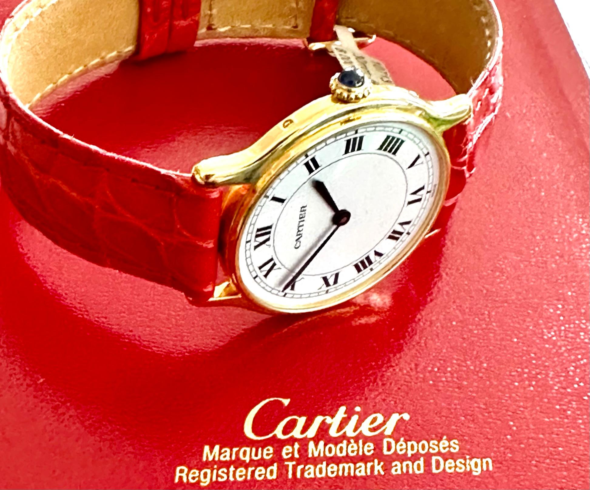 Cartier Watch, Model, Ronde, Large Model, Paris Dial circa 1980, Handwinding 5