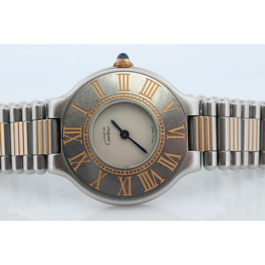 Cartier Watch. Must de Cartier 21 Stainless Steel Multi-Tone Quartz Watch In Good Condition In Port Charlotte, FL