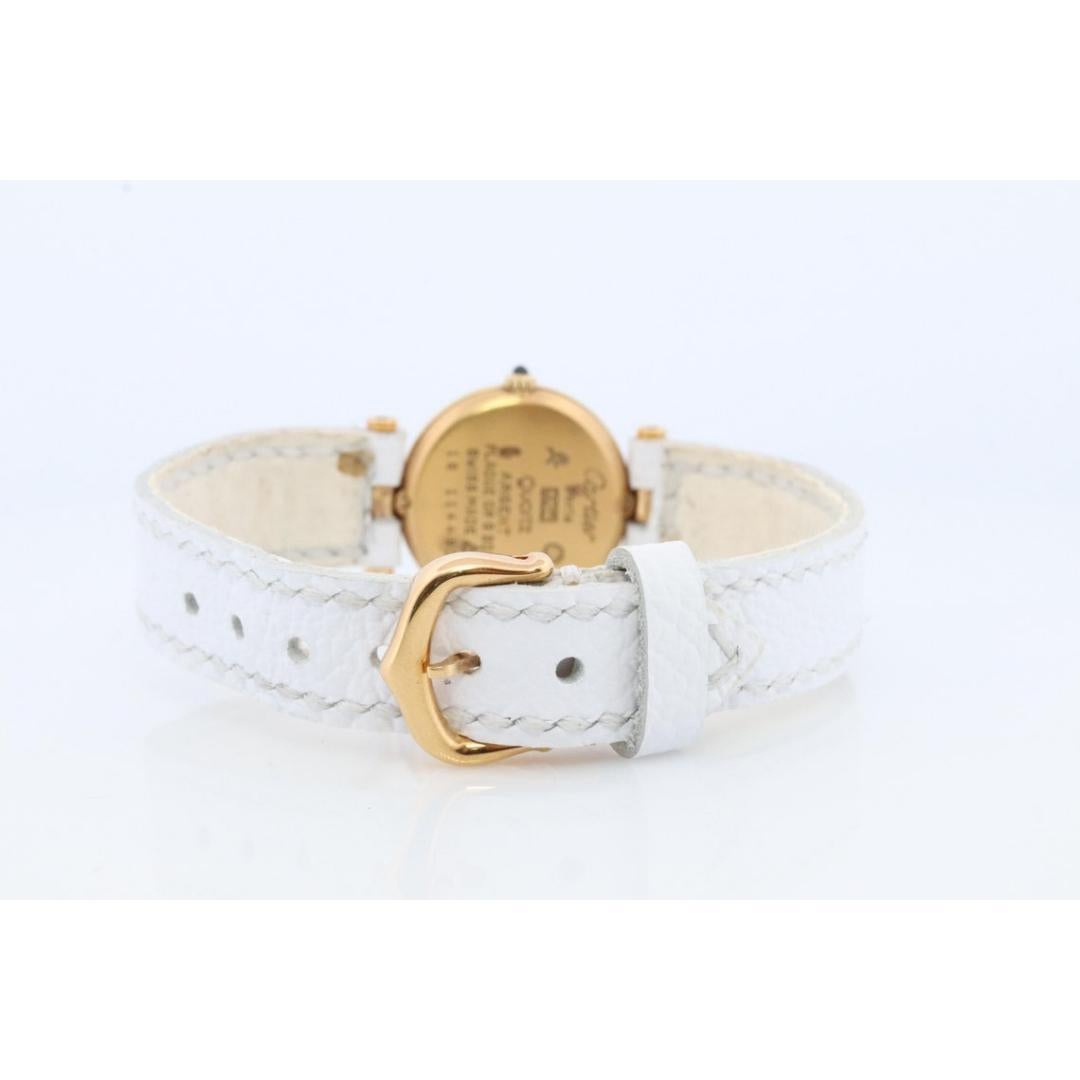 Cartier Uhr. Must De Cartier Vendome Rundes Argent Vermeil 24 mm Zifferblatt. 5