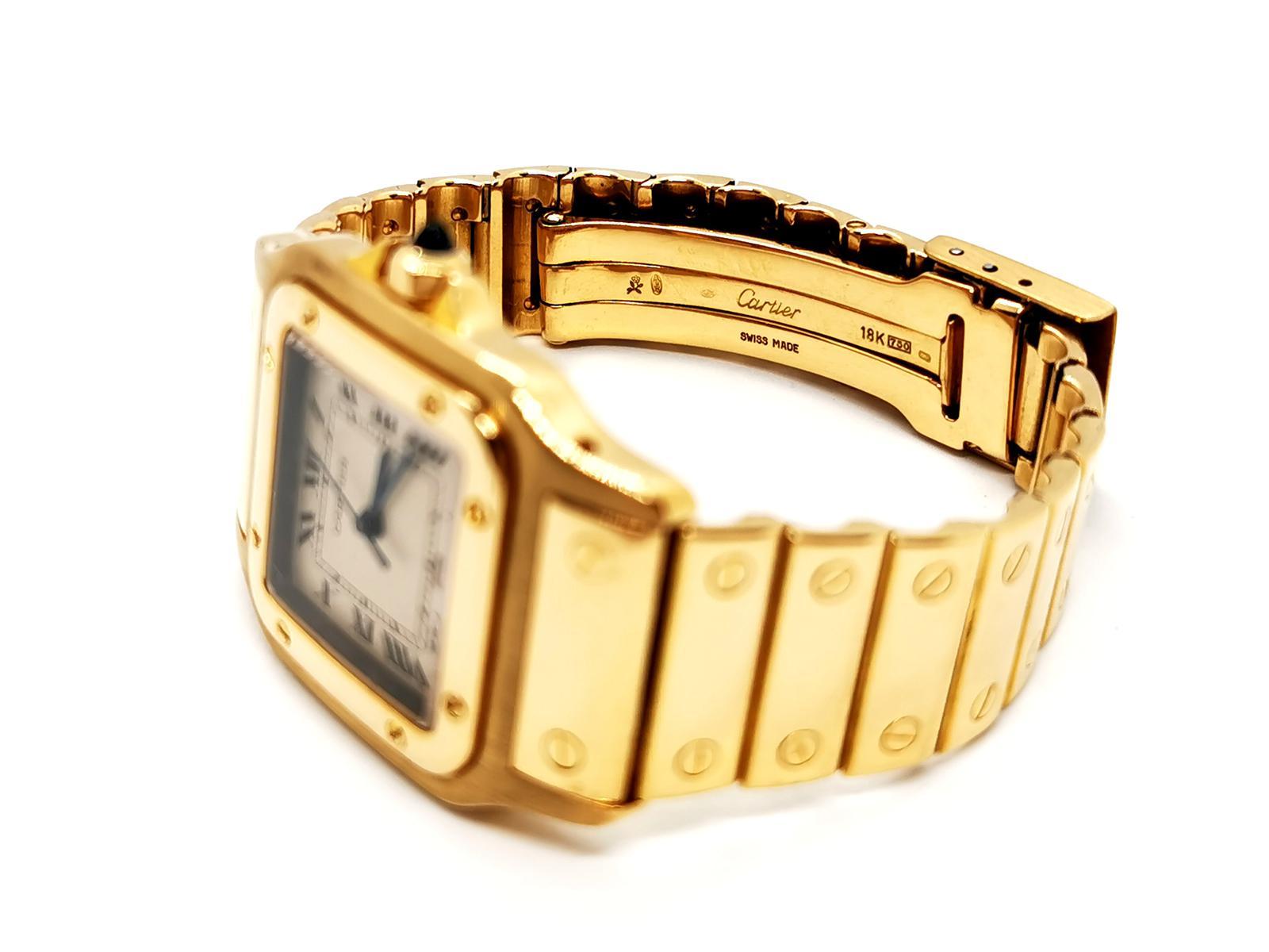 Cartier Watch Santos Yellow Gold 3