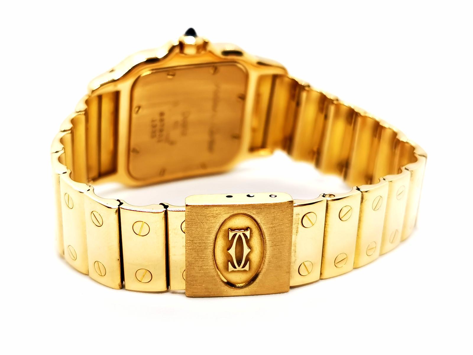 Cartier Watch Santos Yellow Gold 4