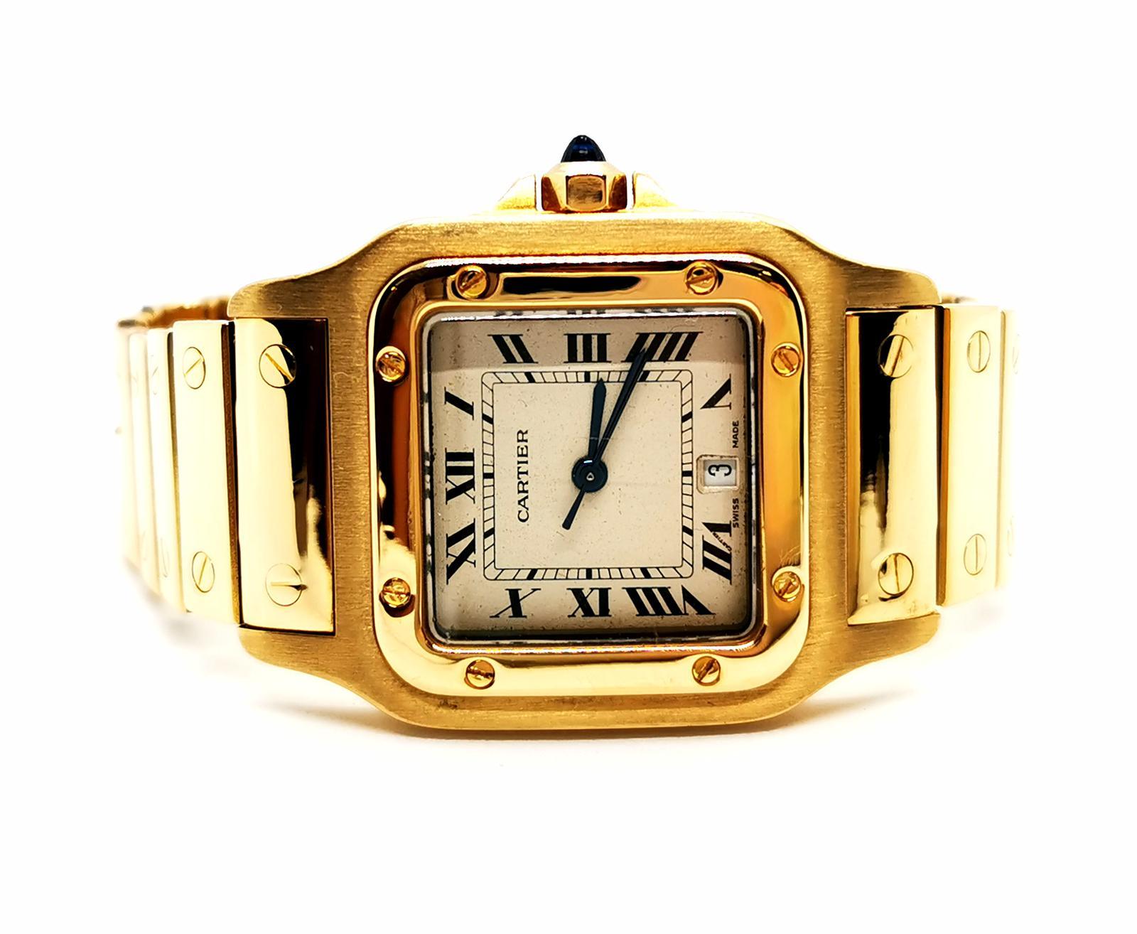 Cartier Watch Santos Yellow Gold 5