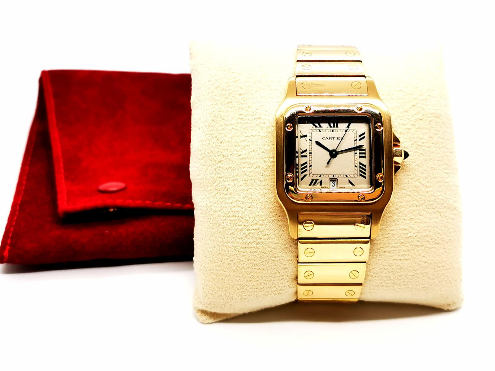 Cartier Watch Santos Yellow Gold 7
