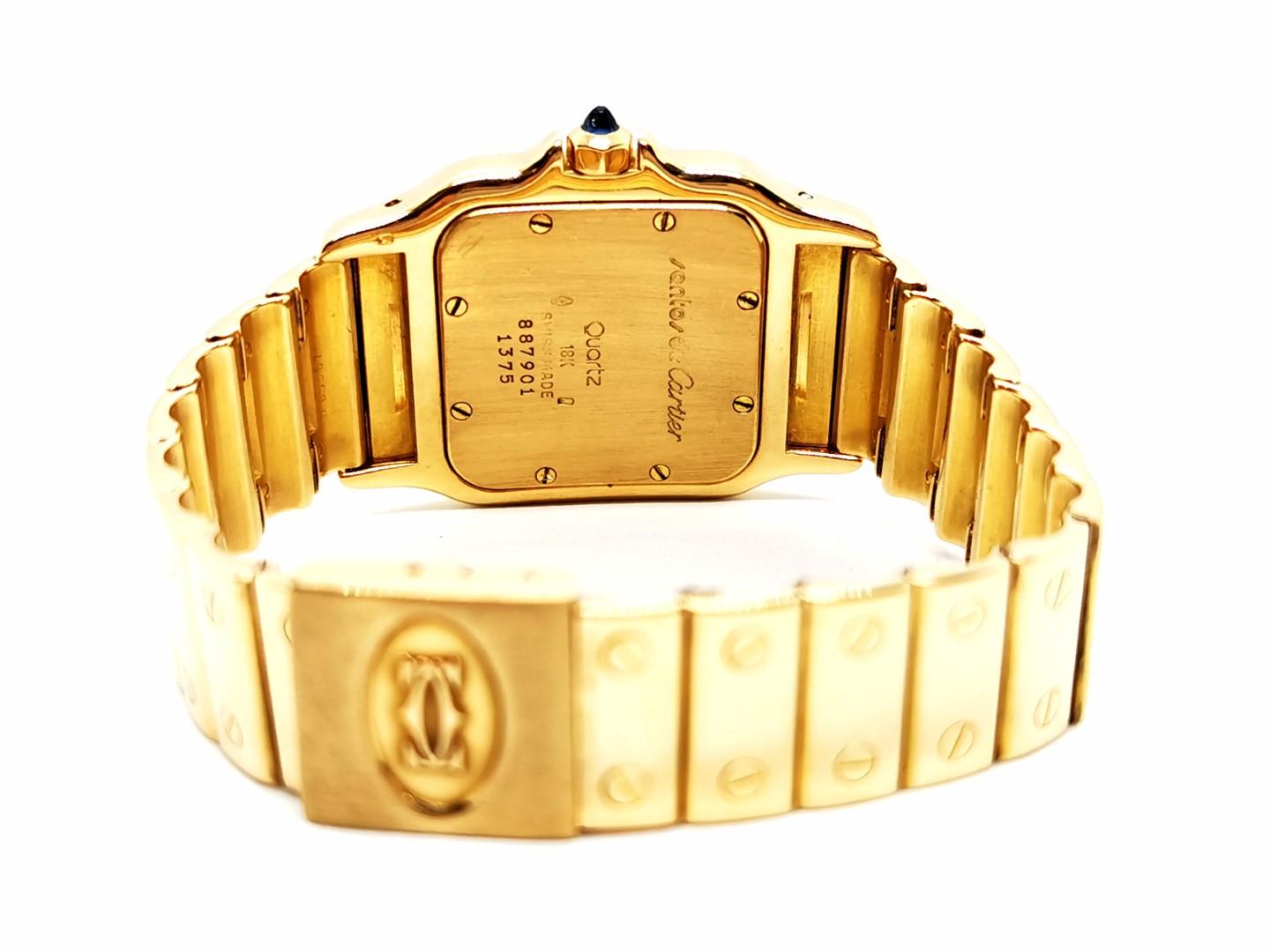 Cartier Watch Santos Yellow Gold 9