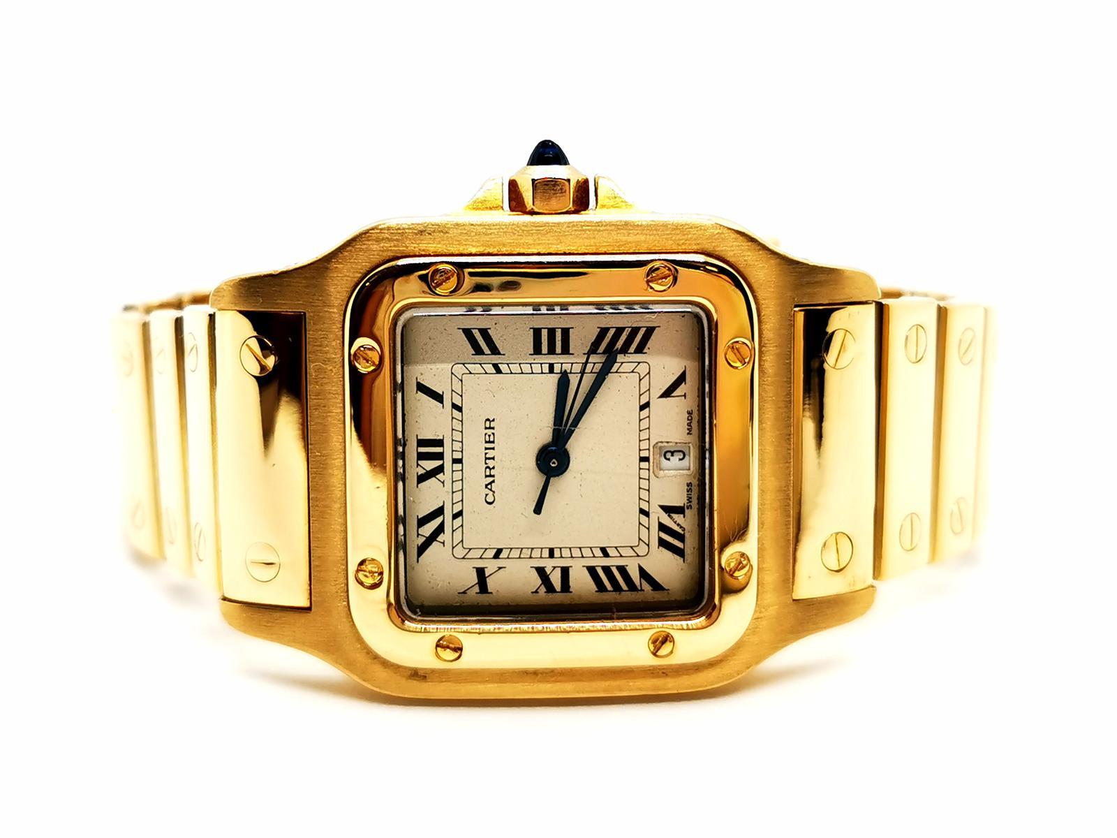 Cartier Watch Santos Yellow Gold 1