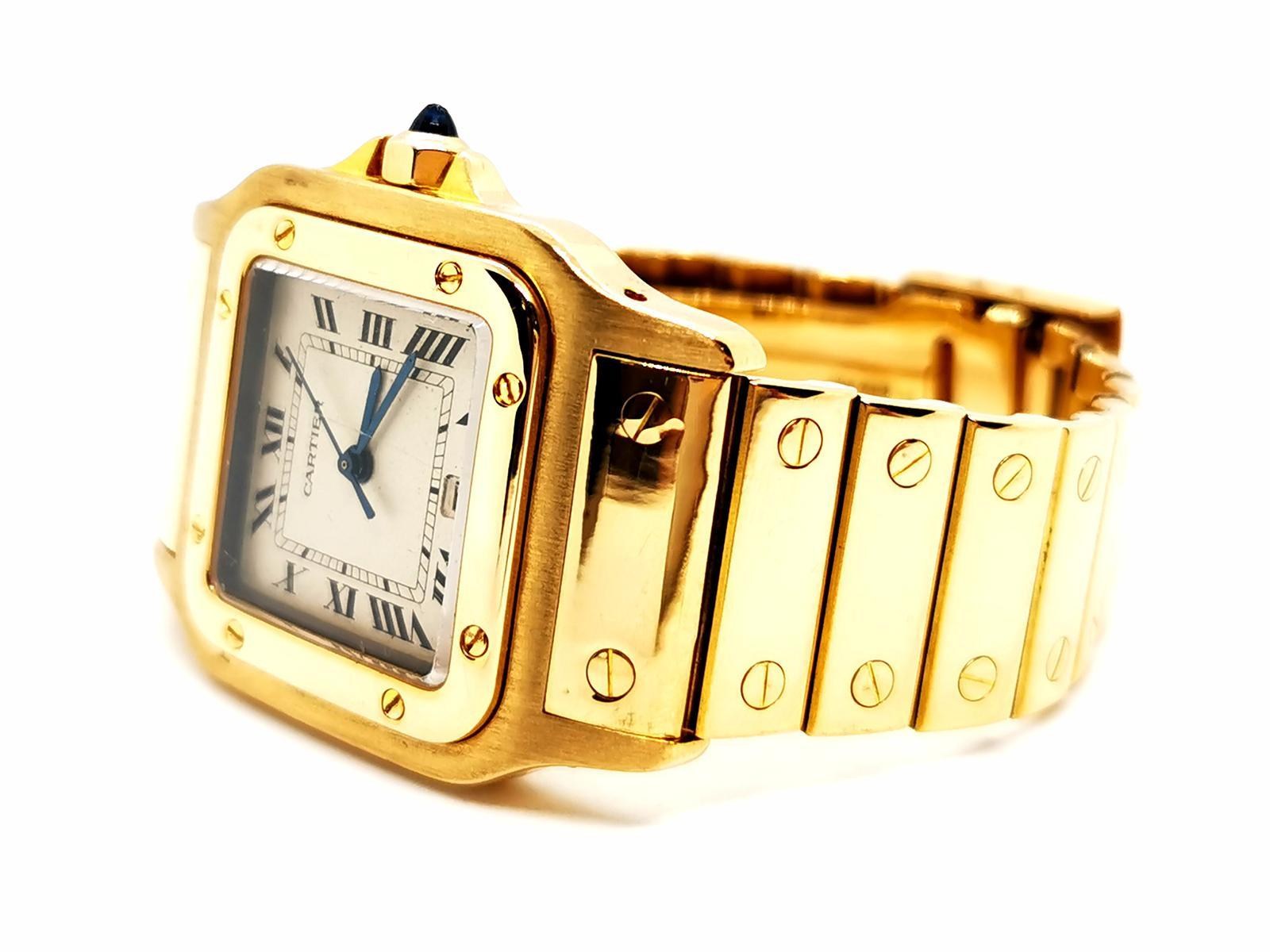 Cartier Watch Santos Yellow Gold 2