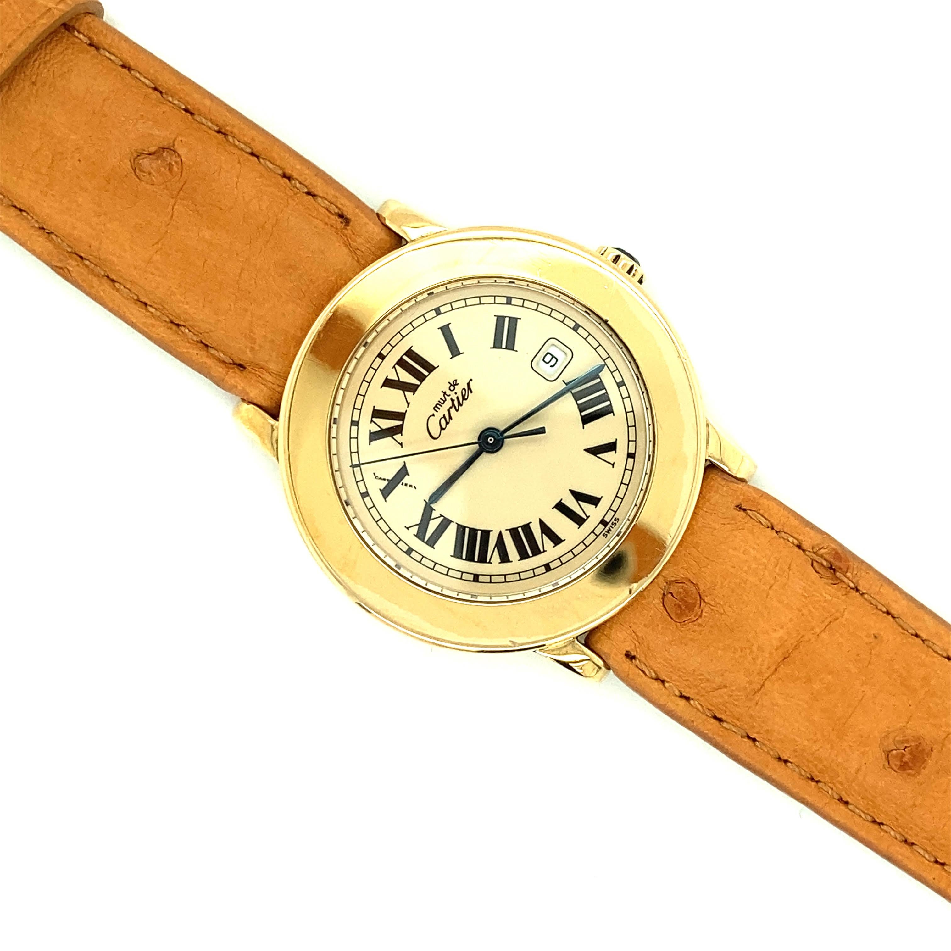 cartier uhr rückseite
