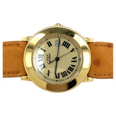 Cartier Watch Sterling Silver and Gold