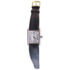 Cartier Watch Tank with Sapphire Crown