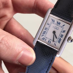 Cartier Watch Tank with Sapphire Crown